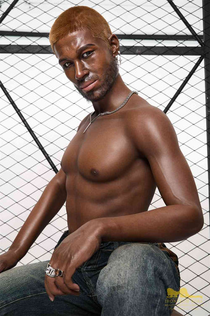 IronTech 176cm (5ft7') Life Size Ebony Silicone Male Sex Doll - Bill