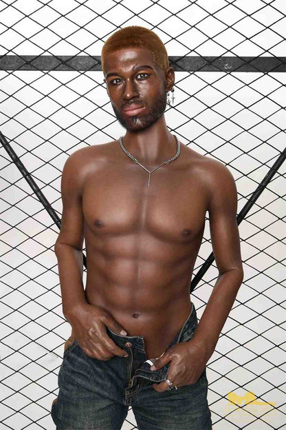 IronTech 176cm (5ft7') Life Size Ebony Silicone Male Sex Doll - Bill