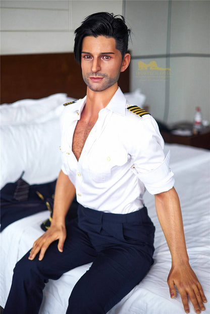 IronTech 176cm (5ft7') Luxury Airline Pilot Full Size Silicone Male Sex Doll - George