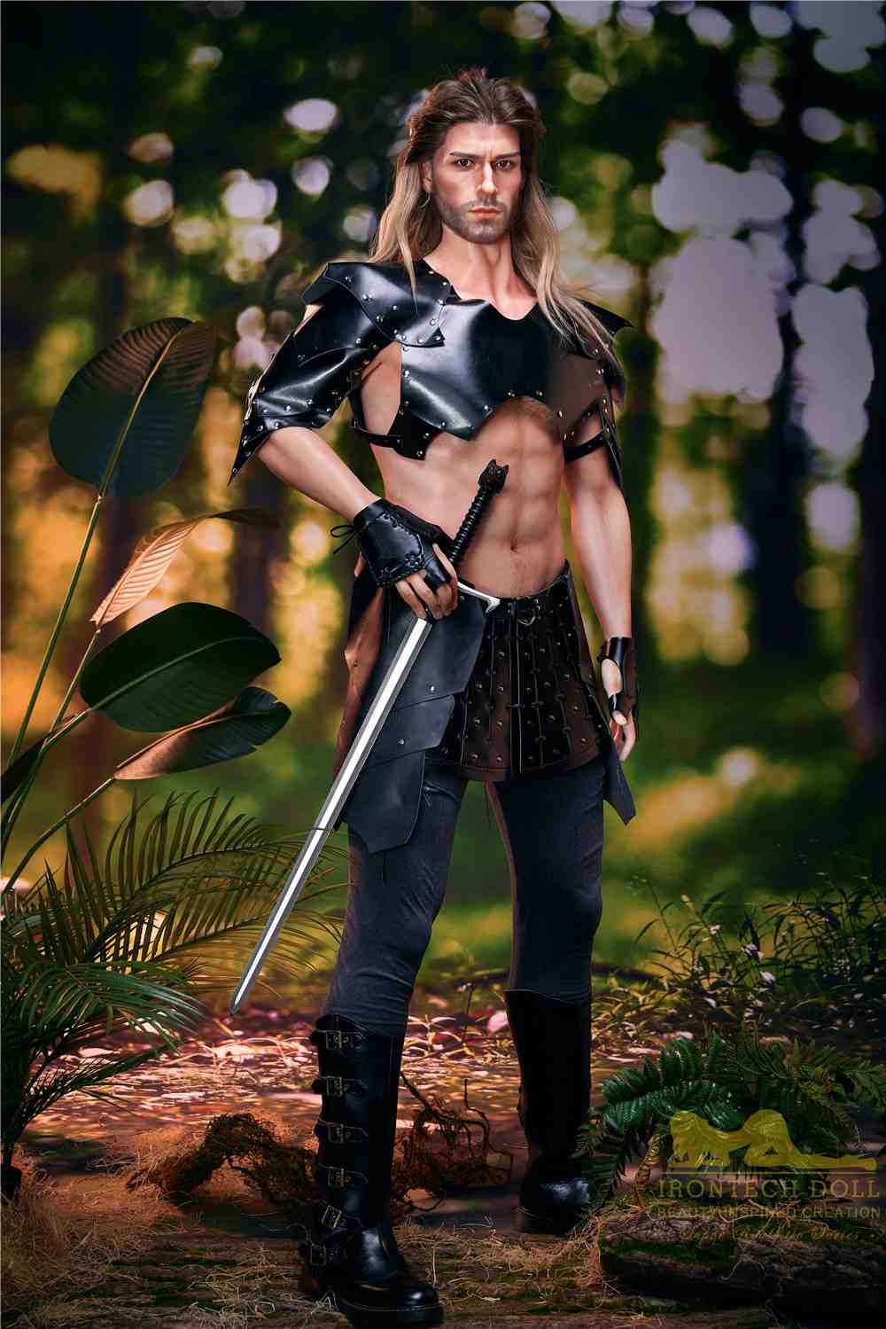 IronTech 176cm (5ft7') Sexy Soldier of War with Strong Muscular Build Silicone Male Sex Doll - Thomas