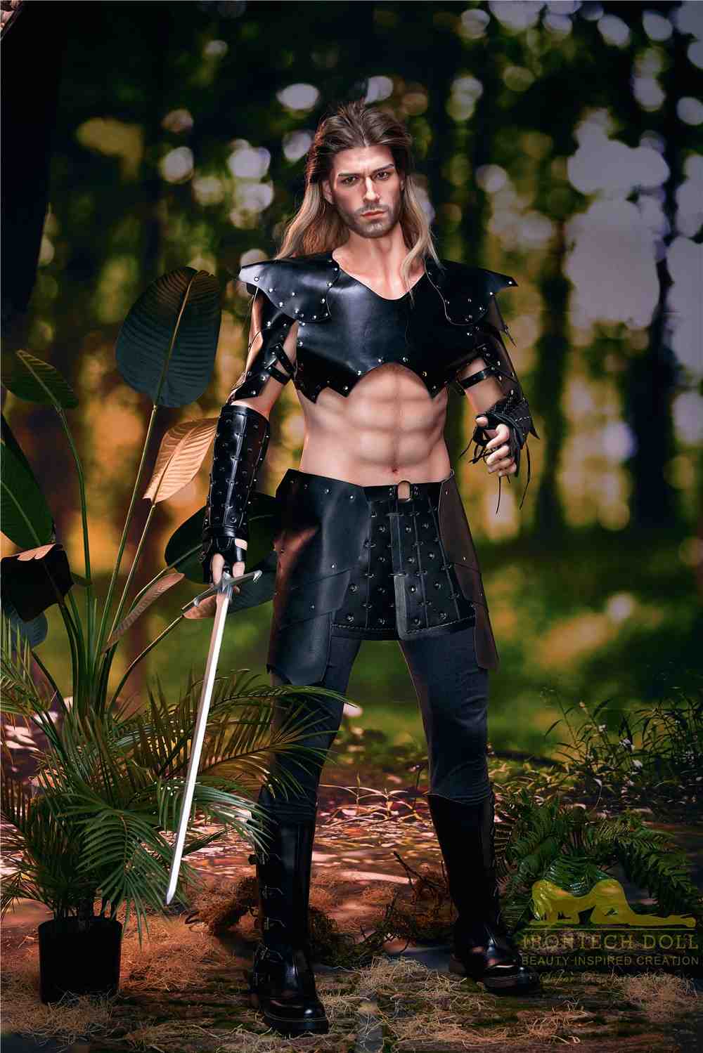 IronTech 176cm (5ft7') Sexy Soldier of War with Strong Muscular Build Silicone Male Sex Doll - Thomas