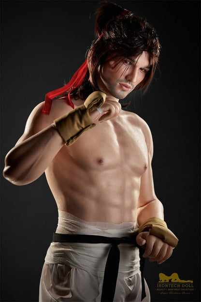 IronTech 176cm (5ft7") Strong, Muscular & Full Size Silicone Male Sex Doll - Kevin