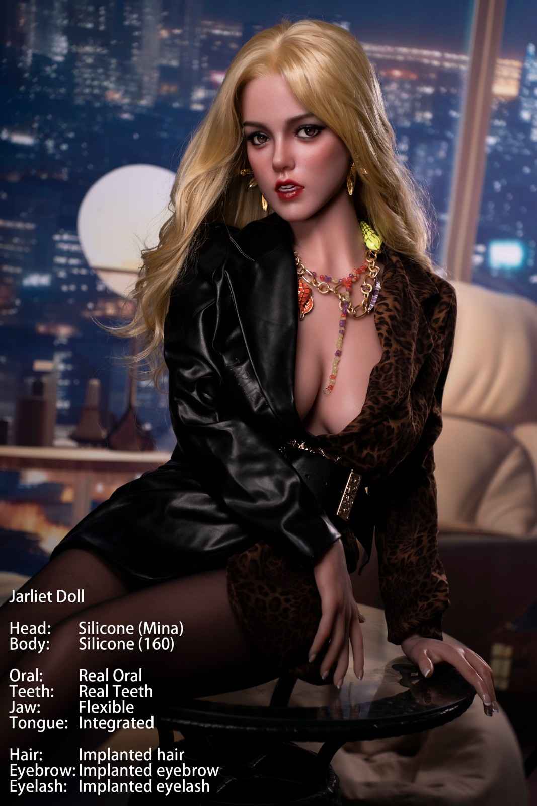 Jarliet Dolls 160cm (5ft2") Elegant Beauty Blonde Silicone Sex Doll C-Cup - Mina