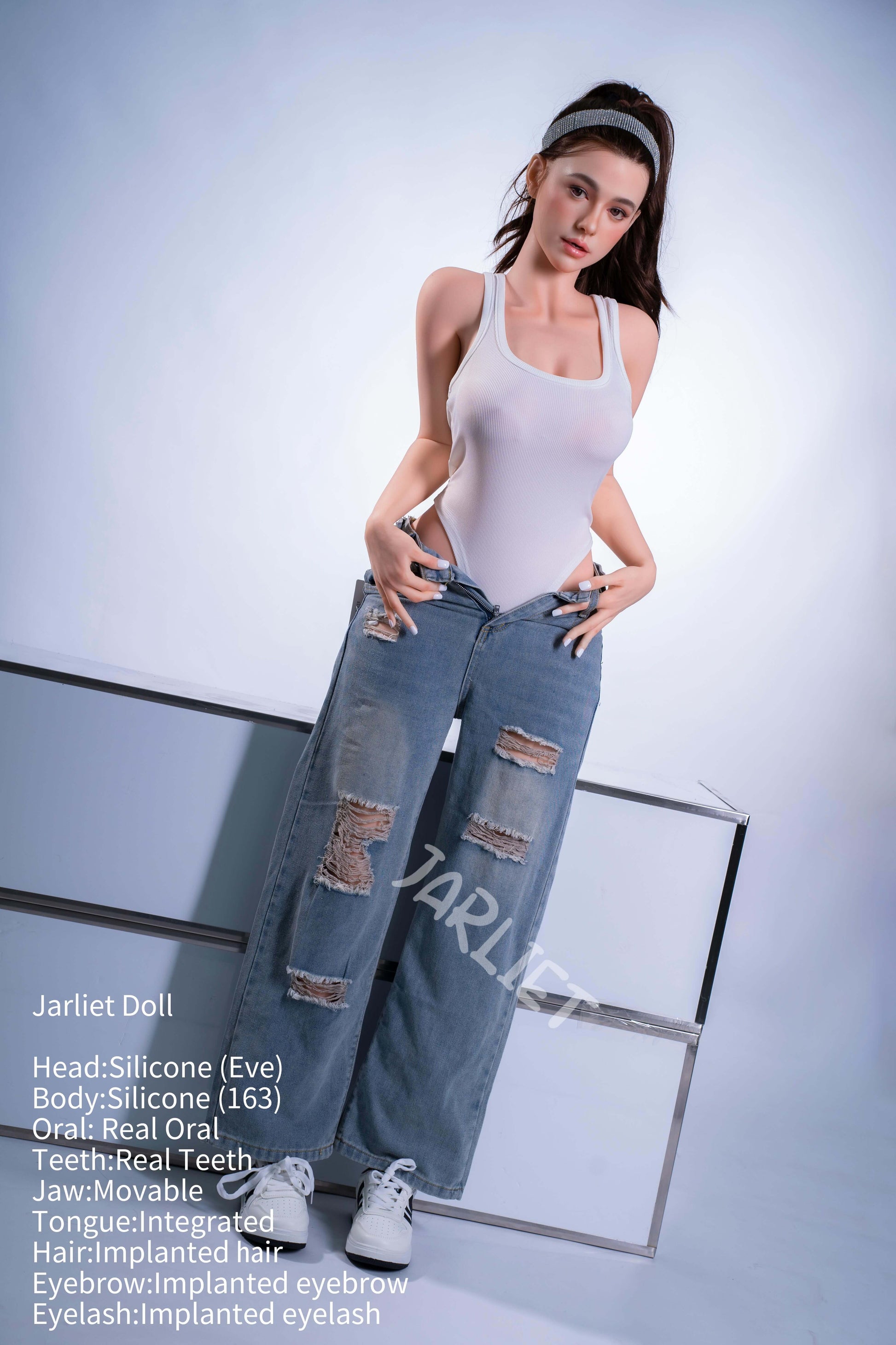 Jarliet Dolls 163cm (5ft3") Brunette Beauty Silicone Sex Doll - Eve