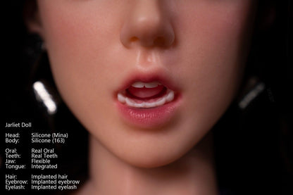 Jarliet Dolls 163cm (5ft3") Elegant Dark Brunette Silicone Sex Doll - Mina