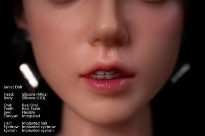Jarliet Dolls 163cm (5ft3") Elegant Dark Brunette Silicone Sex Doll - Mina