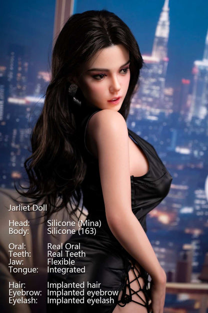 Jarliet Dolls 163cm (5ft3") Elegant Dark Brunette Silicone Sex Doll - Mina