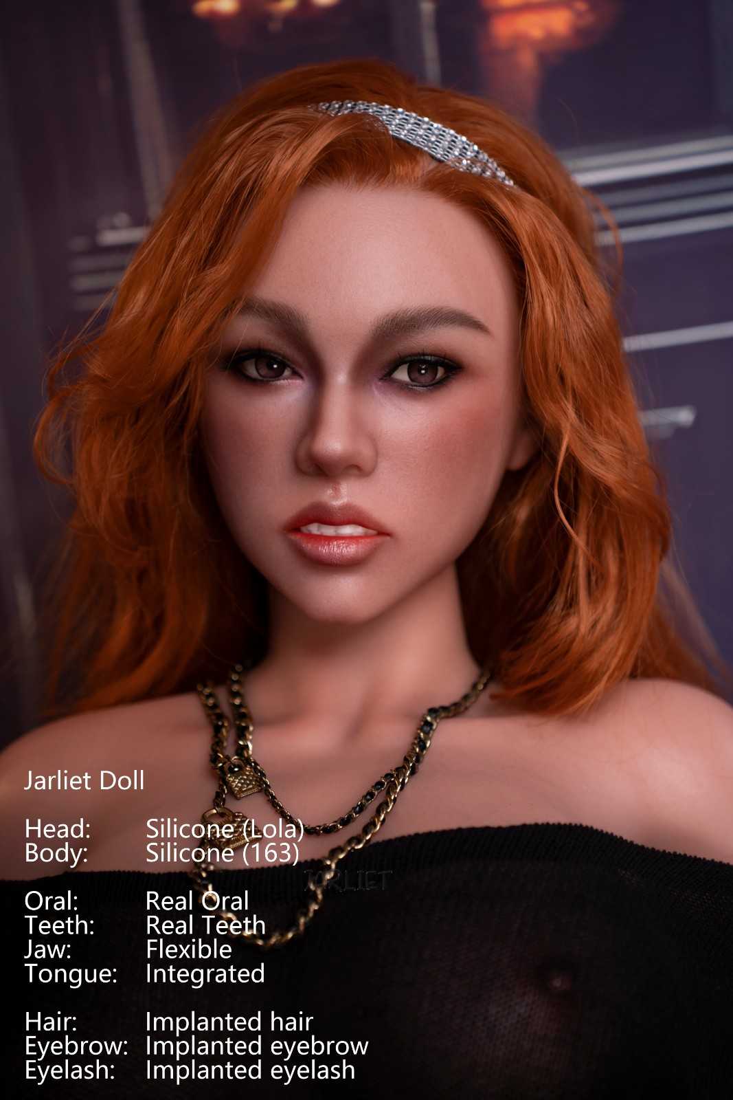 Jarliet Dolls 163cm (5ft3") Elegant Redhead Silicone Sex Doll - Lola