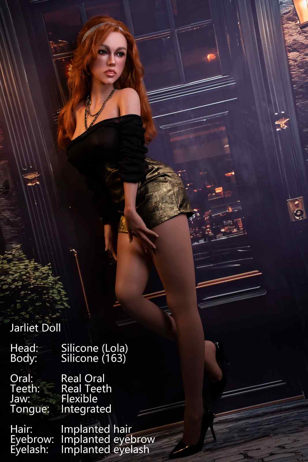 Jarliet Dolls 163cm (5ft3") Elegant Redhead Silicone Sex Doll - Lola