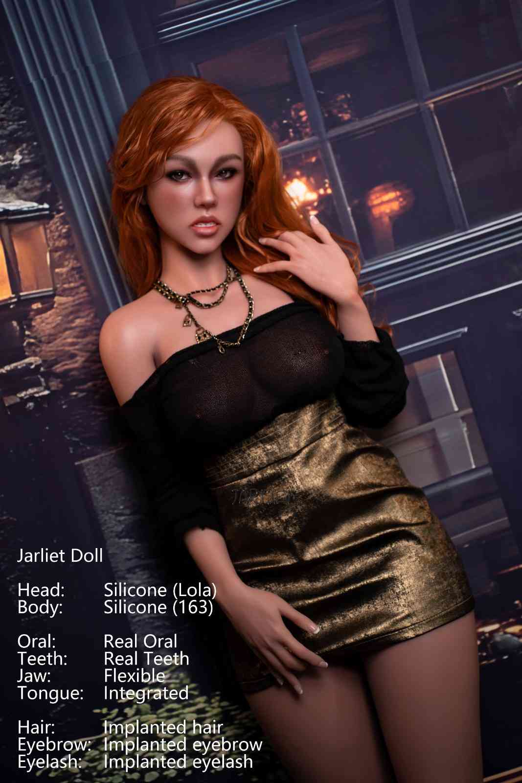 Jarliet Dolls 163cm (5ft3") Elegant Redhead Silicone Sex Doll - Lola
