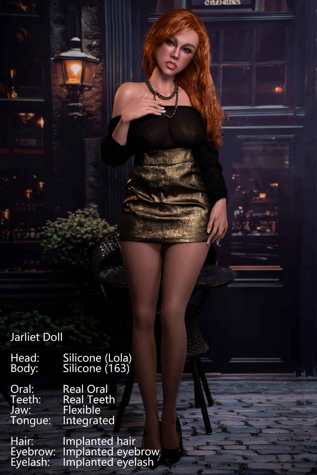 Jarliet Dolls 163cm (5ft3") Elegant Redhead Silicone Sex Doll - Lola