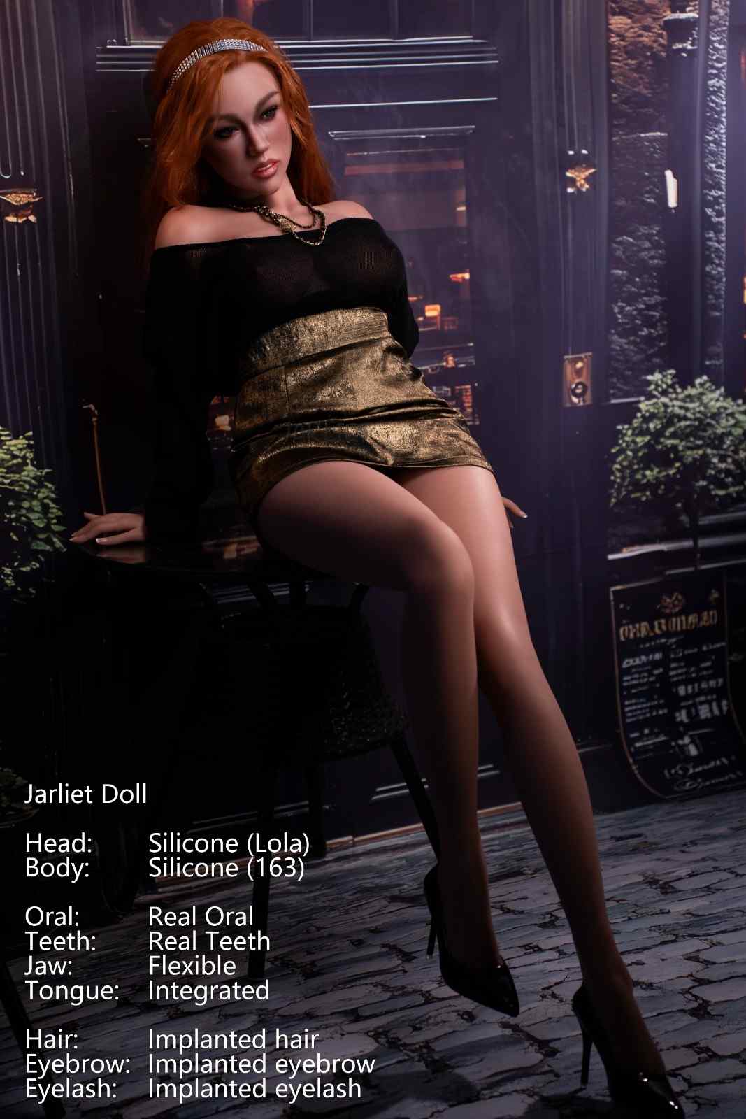 Jarliet Dolls 163cm (5ft3") Elegant Redhead Silicone Sex Doll - Lola