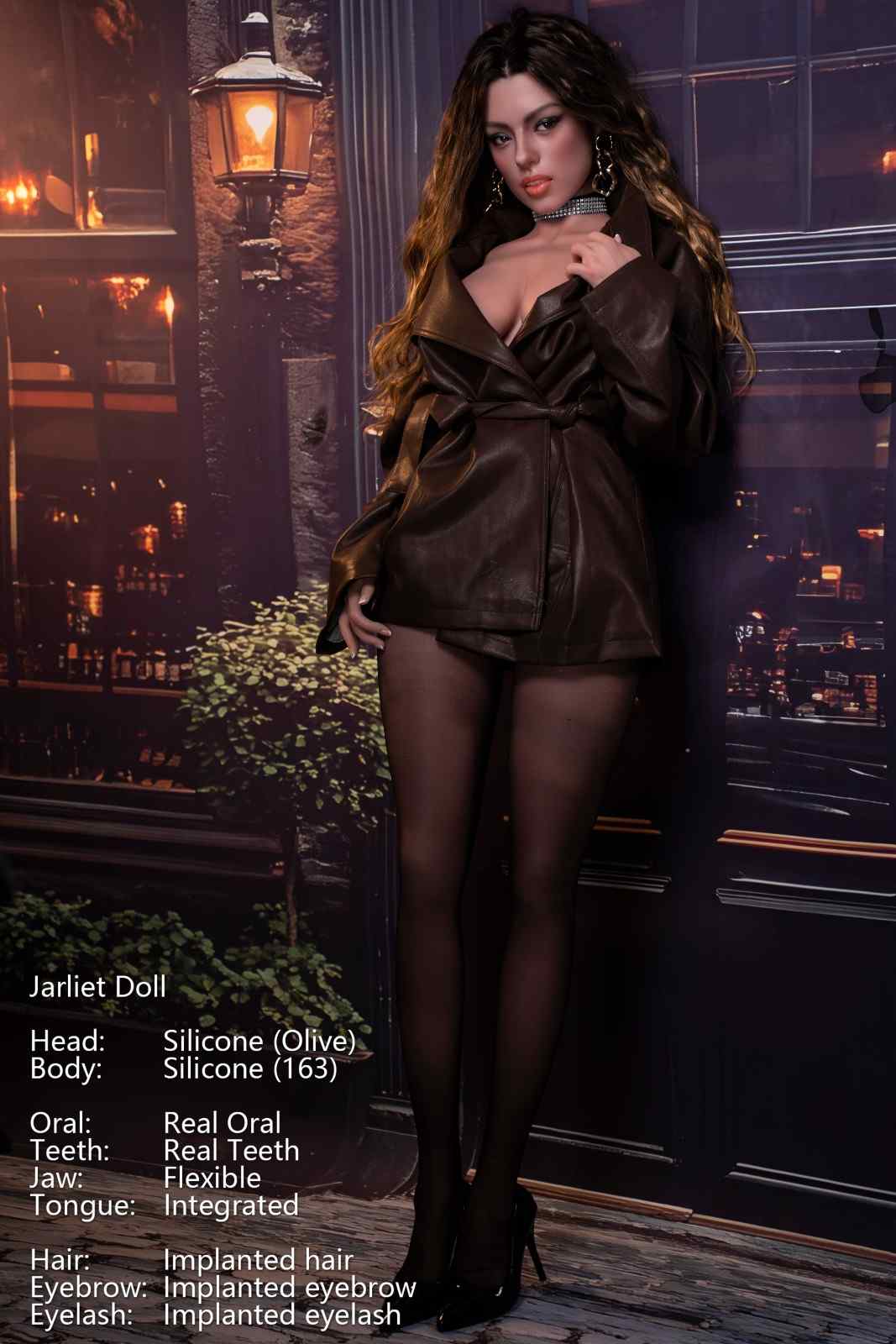 Jarliet Dolls 163cm (5ft4") Full Silicone Sex Doll – Light Tan - Olive
