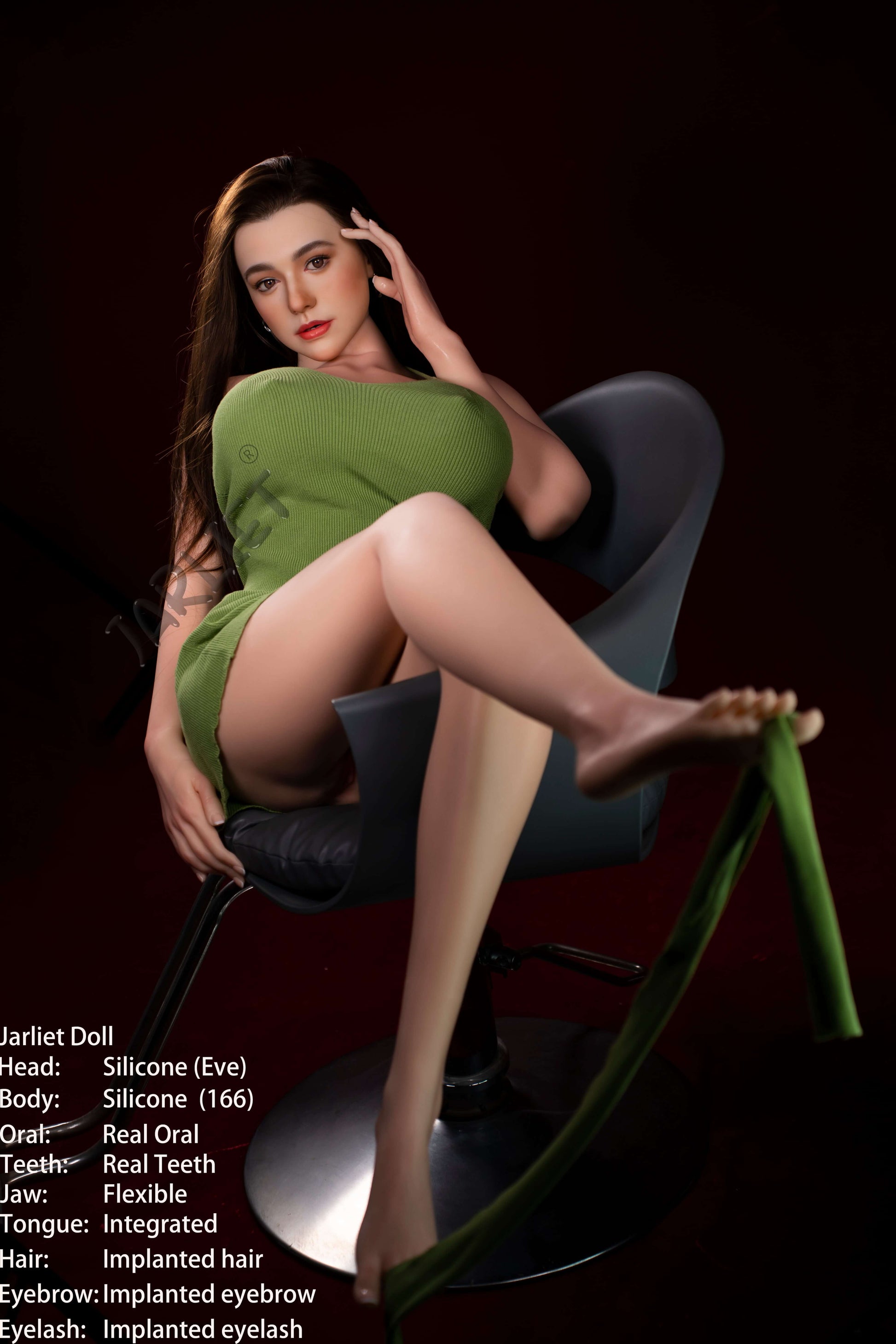Jarliet Dolls 166cm (5ft5") Curve Full Silicone with ROS Head Sex Doll - Eve
