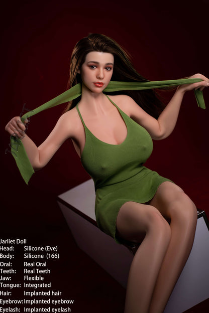 Jarliet Dolls 166cm (5ft5") Curve Full Silicone with ROS Head Sex Doll - Eve
