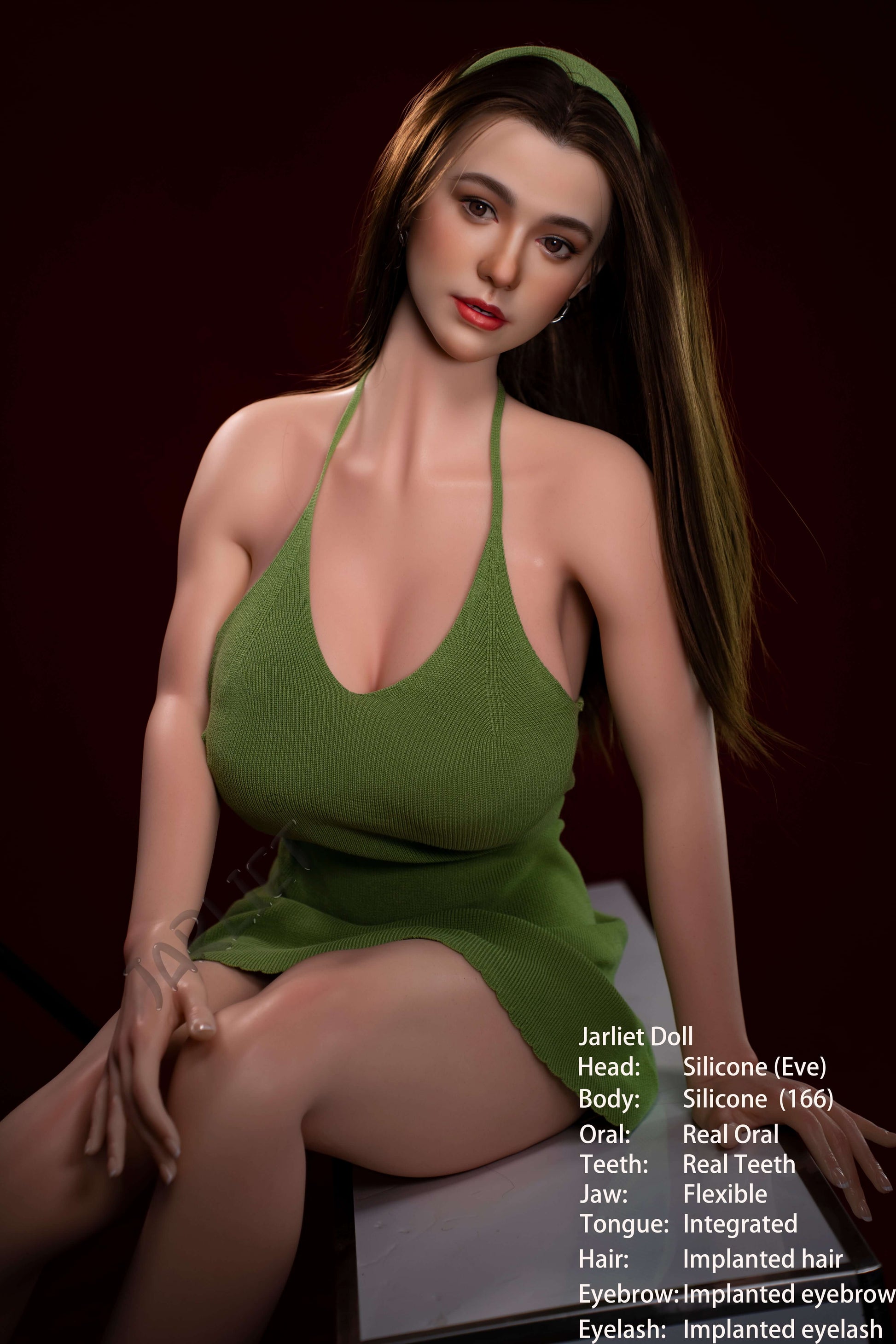 Jarliet Dolls 166cm (5ft5") Curve Full Silicone with ROS Head Sex Doll - Eve
