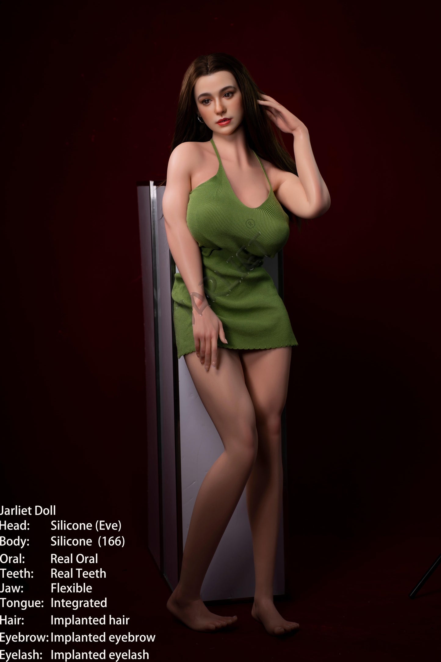 Jarliet Dolls 166cm (5ft5") Curve Full Silicone with ROS Head Sex Doll - Eve