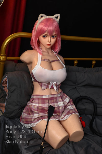 Jiggly Joy 101cm (39.7") Anime Japanese Full Silicone Torso Sex Doll - F-Cup - Amanda