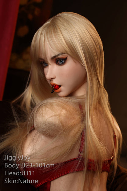 Jiggly Joy 101cm (39.7") Blonde Silicone Torso Sex Love Doll - F-Cup - Flora
