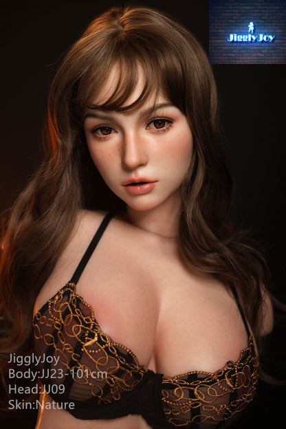 Jiggly Joy 101cm (39.7") Full Silicone Torso Sex Doll with ROS Head - F-Cup - Winnie