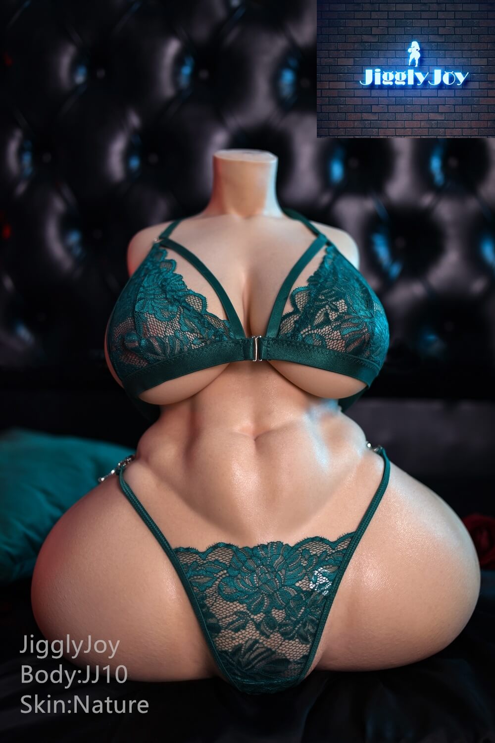 Jiggly Joy 63cm (24.8") Big Booty Muscle Silicone Sex Torso - D-Cup - Ava