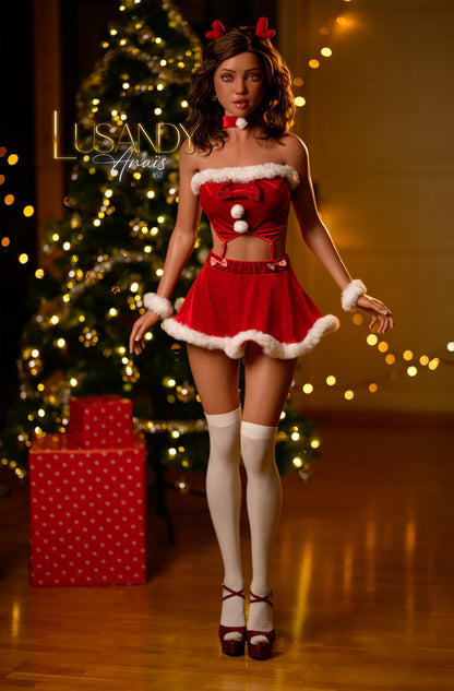 Lusandy Dolls 167cm (5ft4") Christmas Girl Silicone Sex Doll –  Lifelike Companion- C-Cup - Anais