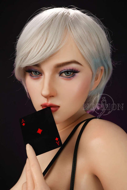 Normon Doll 165cm (5ft5") Milf Platinum Hair Sex Doll - C-Cup - Victoria