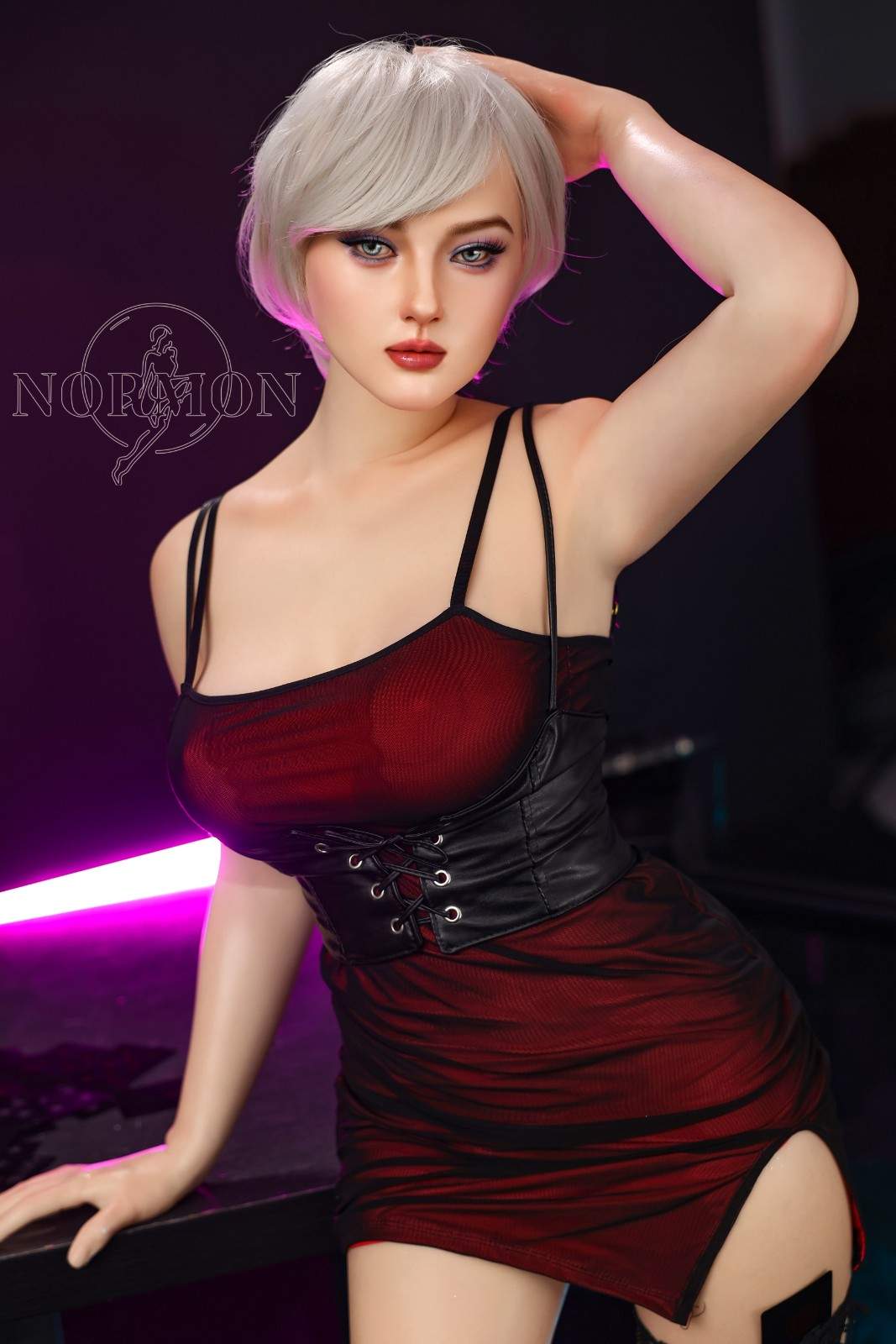 Normon Doll 165cm (5ft5") Milf Platinum Hair Sex Doll - C-Cup - Victoria