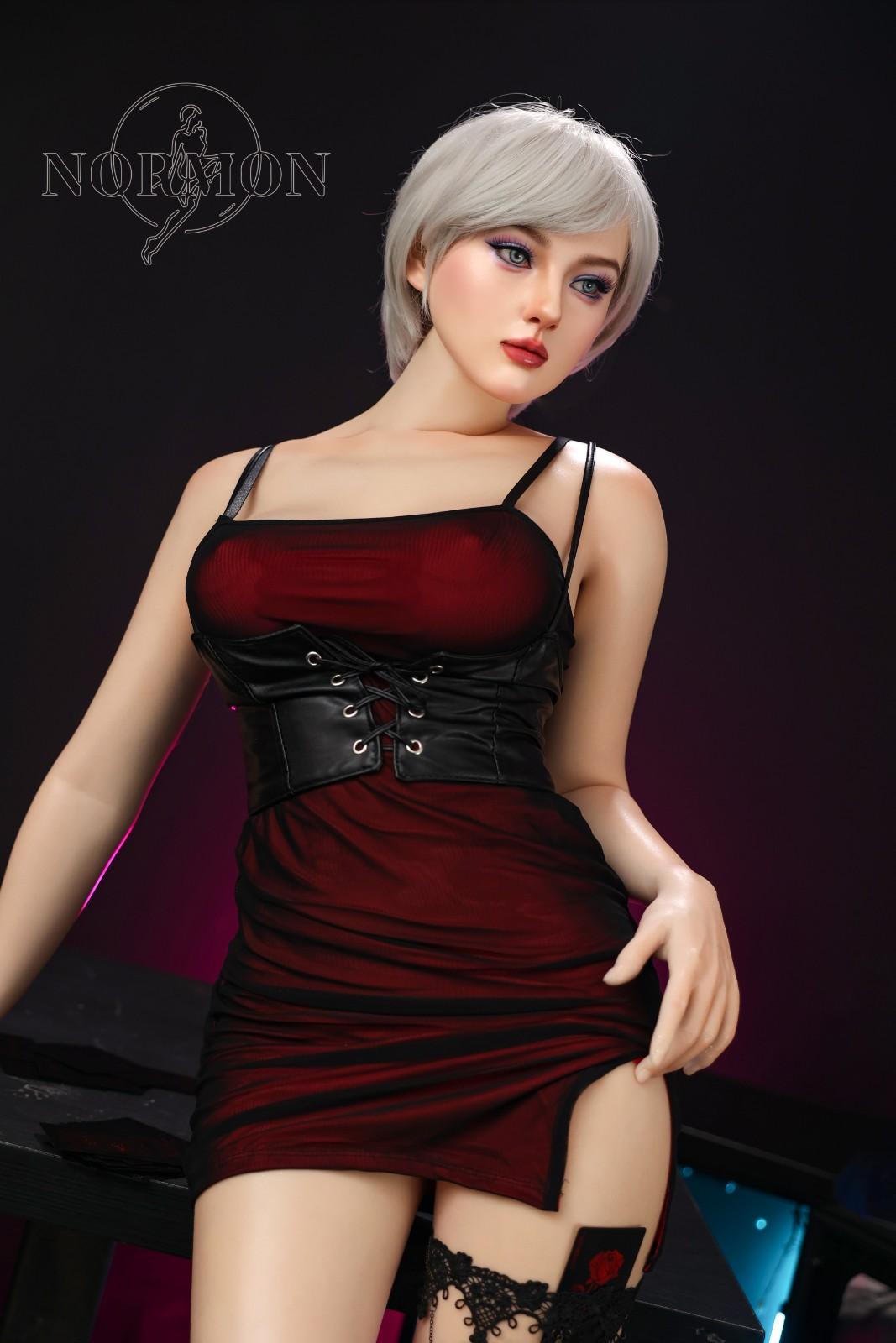 Normon Doll 165cm (5ft5") Milf Platinum Hair Sex Doll - C-Cup - Victoria