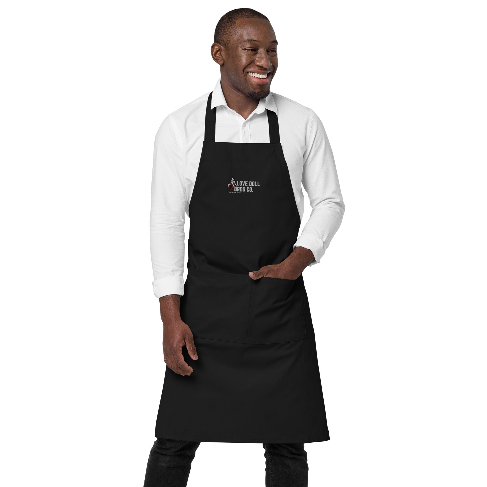Organic cotton BBQ apron - Love Doll Bros Co.