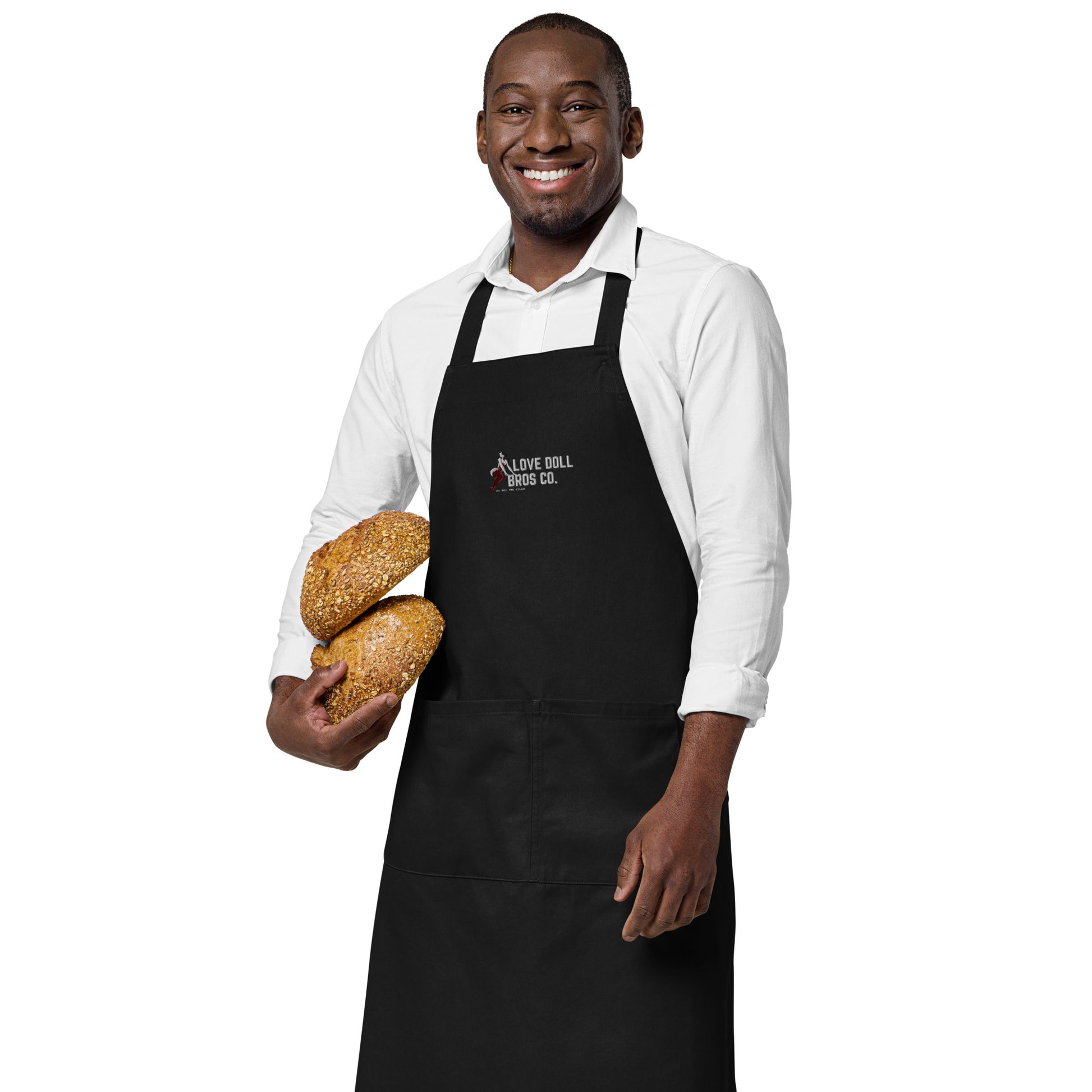 Organic cotton BBQ apron - Love Doll Bros Co.