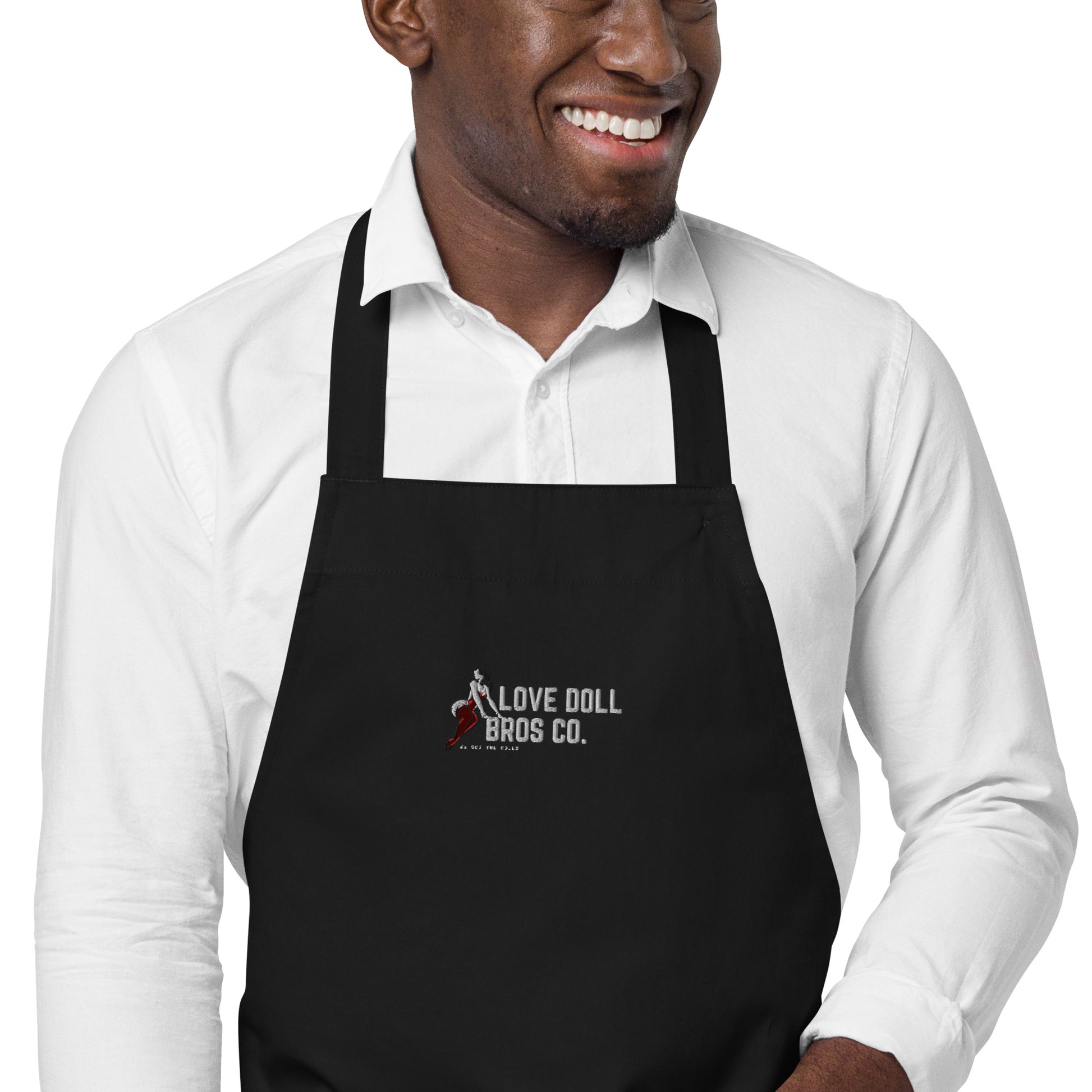 Organic cotton BBQ apron - Love Doll Bros Co.