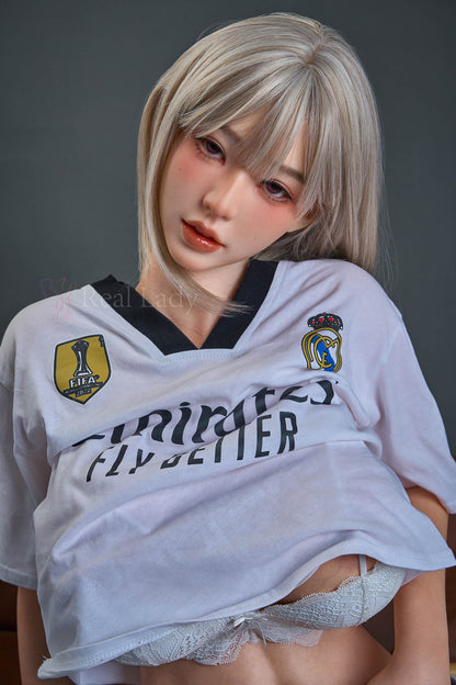 Real Lady Doll 159cm (5ft2") Silky Cream Lifesize Silicone Sex Doll - H-Cup - Yuna