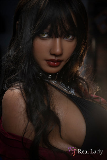 Real Lady Doll 170cm (5ft7") Dark Tanned S30 Head Silicone Sex Doll - D-Cup - Rita