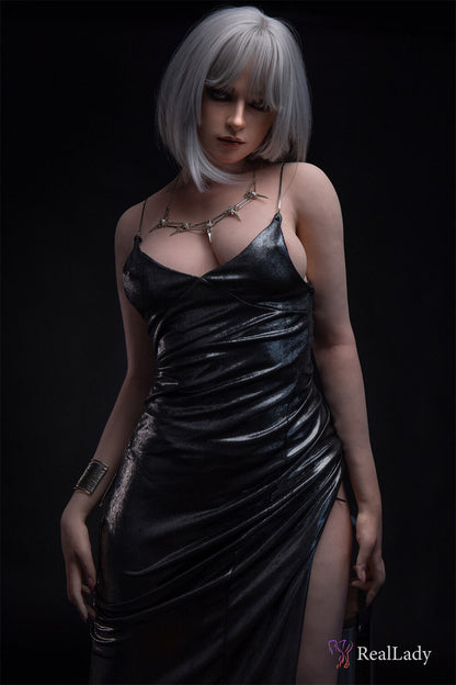Real Lady Doll 170cm (5ft7") Exotic Silver Hair Silicone Sex Doll - D-Cup - Flora
