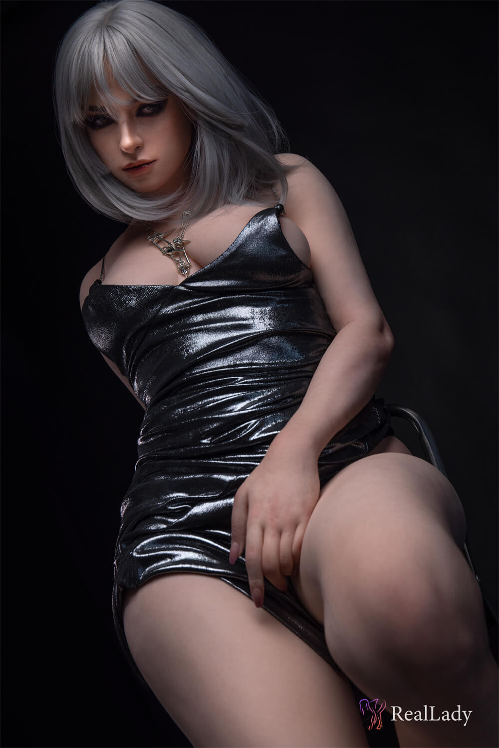 Real Lady Doll 170cm (5ft7") Exotic Silver Hair Silicone Sex Doll - D-Cup - Flora