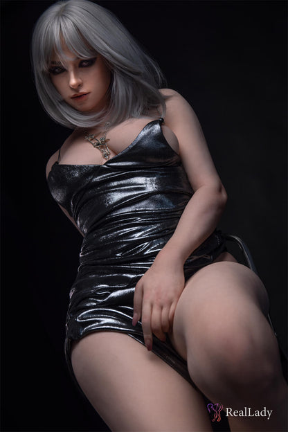Real Lady Doll 170cm (5ft7") Exotic Silver Hair Silicone Sex Doll - D-Cup - Flora