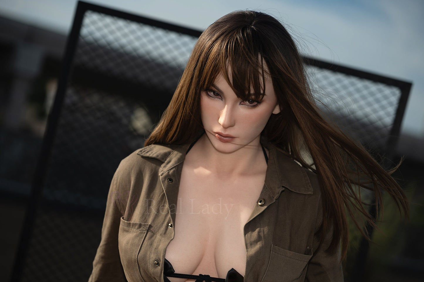 Real Lady Doll 170cm (5ft7") Sexy Girl Head S23 Silicone Sex Doll - D-Cup - Catlin
