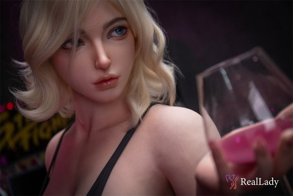 Real Lady Doll 170cm (5ft7") Short Blonde Hair Bar Girl Silicone Doll - Hershey Anime