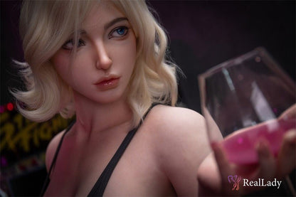 Real Lady Doll 170cm (5ft7") Short Blonde Hair Bar Girl Silicone Doll - Hershey Anime