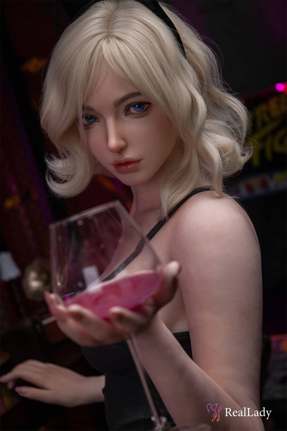 Real Lady Doll 170cm (5ft7") Short Blonde Hair Bar Girl Silicone Doll - Hershey Anime