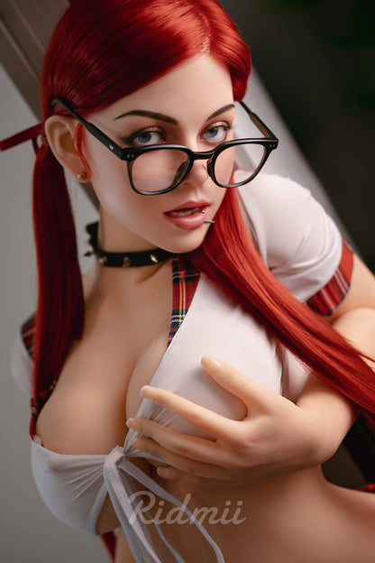 Ridmii 160cm (5ft2") Redhead LifeSize Silicone Sex Doll whit ROS Head – Janice