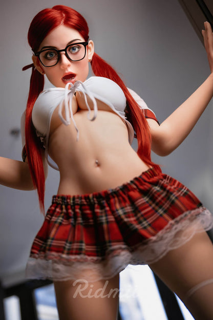 Ridmii 160cm (5ft2") Redhead LifeSize Silicone Sex Doll whit ROS Head – Janice