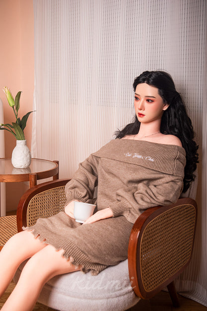 163cm (5ft3") Asian Hybrid Sex Doll Silicone Head & TPE Body - Muncey - APP Controlled, Ridmii, , Sexy Real Sex Dolls