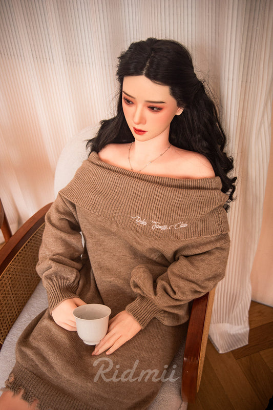 163cm (5ft3") Asian Hybrid Sex Doll Silicone Head & TPE Body - Muncey - APP Controlled, Ridmii, , Sexy Real Sex Dolls
