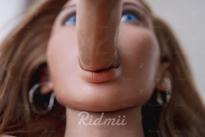 Ridmii 164cm (5ft4") Blue-eyed Chestnut Hybrid Sex Love Doll – Amber