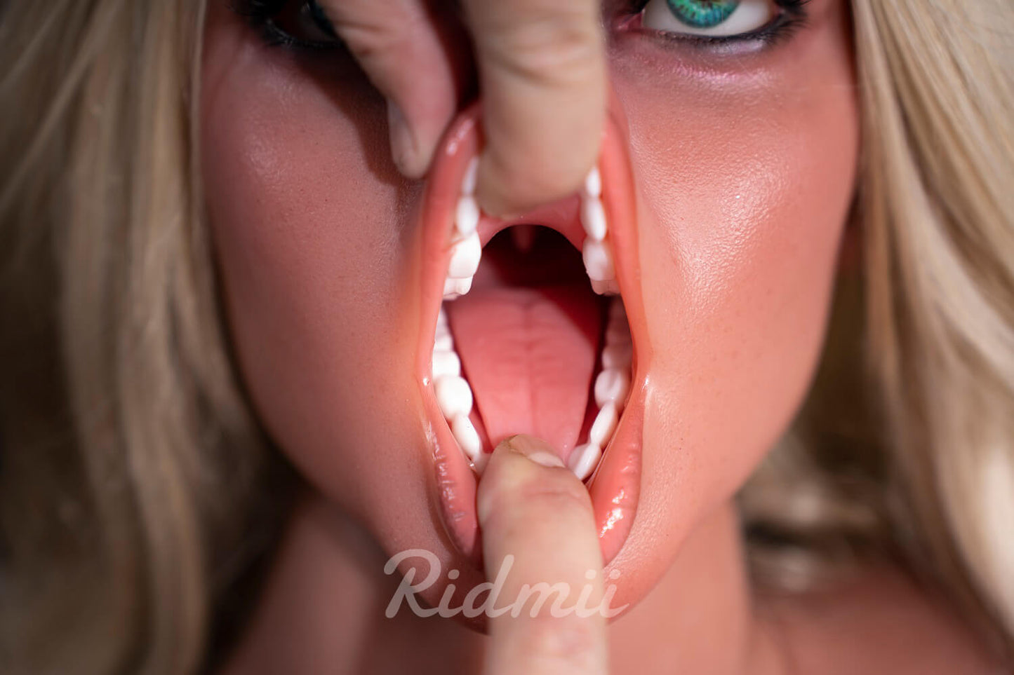 Ridmii 165cm (5ft4") Blonde Hybrid Silicone Head & TPE Body Sex Doll - Kendra