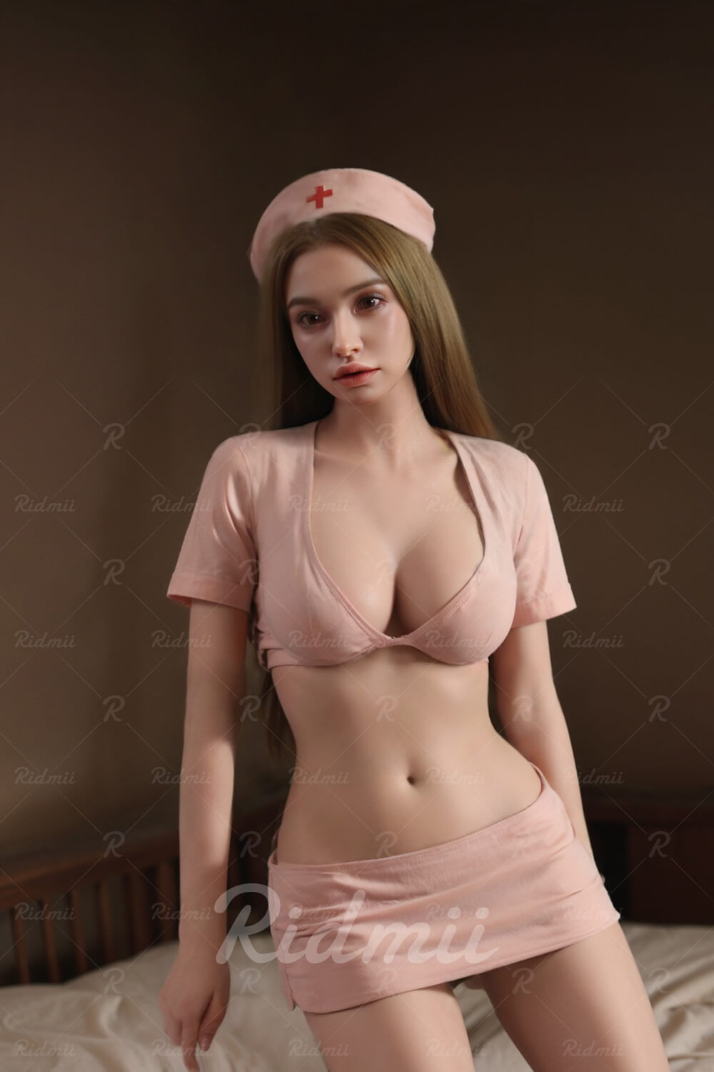 Ridmii 165cm (5ft4") Hot Nurse Hybrid Silicone Head & TPE Body Sex Doll - Vanna