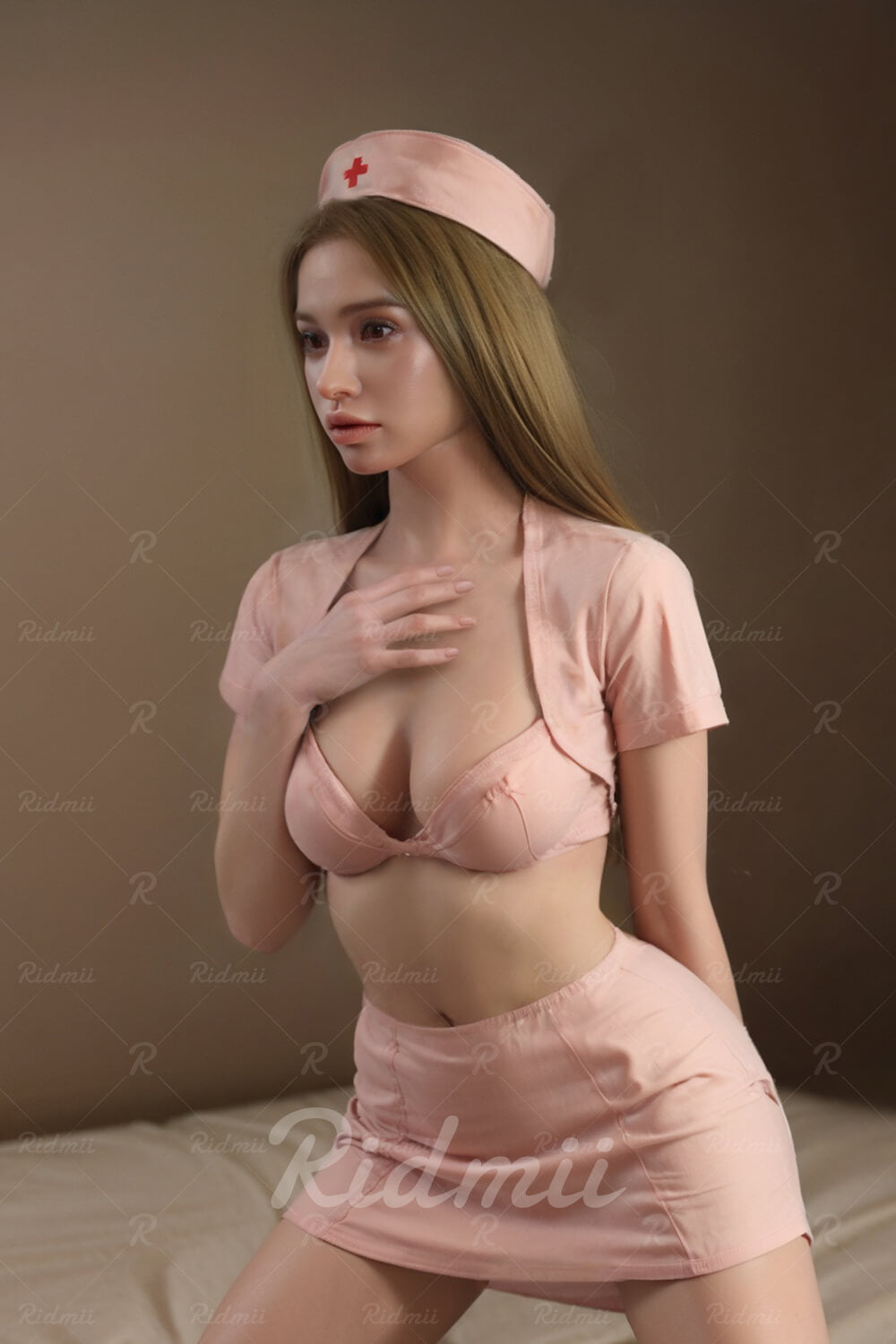 Ridmii 165cm (5ft4") Hot Nurse Hybrid Silicone Head & TPE Body Sex Doll - Vanna