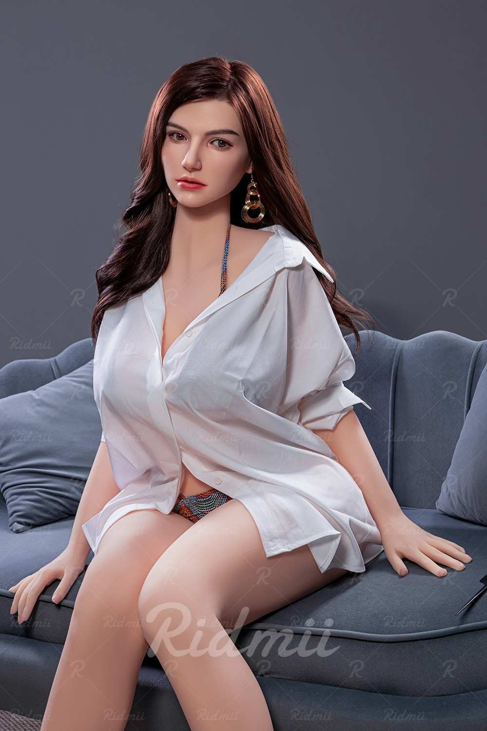 Ridmii 167cm (5ft6") Movable Jaw Hybrid Curvy Sex Doll – Marissa